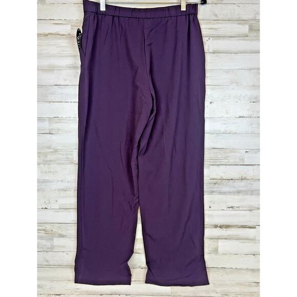 Kim Rogers 10 Petite Comfort Waist Pull On Pants Burgundy Maroon NWT - Picture 3 of 9